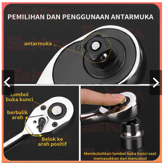 Set Kunci Sok 46 Pcs Lengkap - Tampilan 2