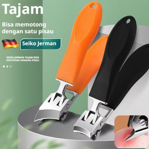 Gunting Kuku Stainless Steel Miring Manicure Pedicure
