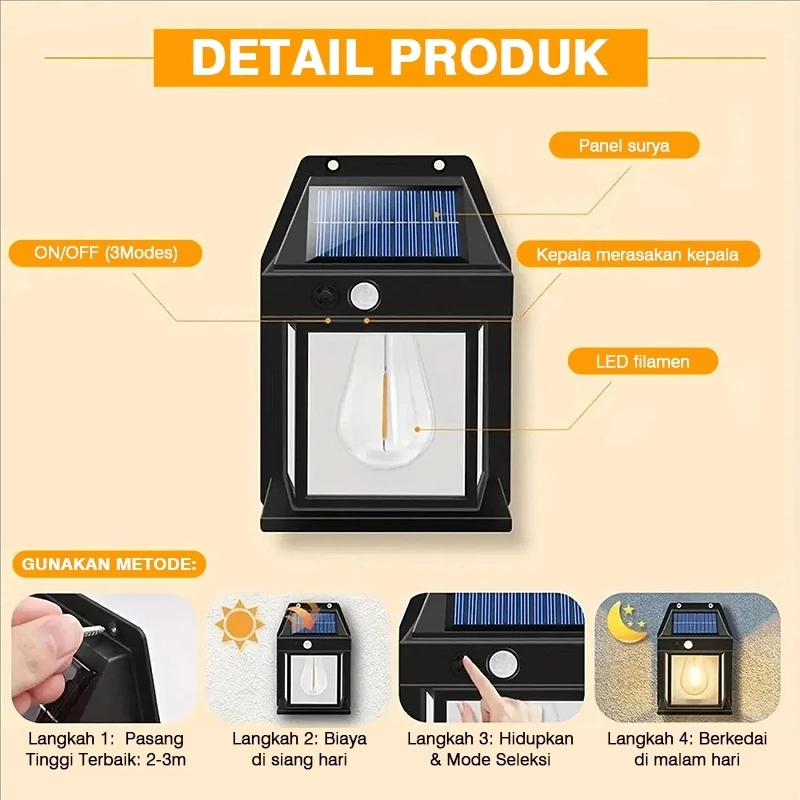 Visual Teknologi Lampu Solar